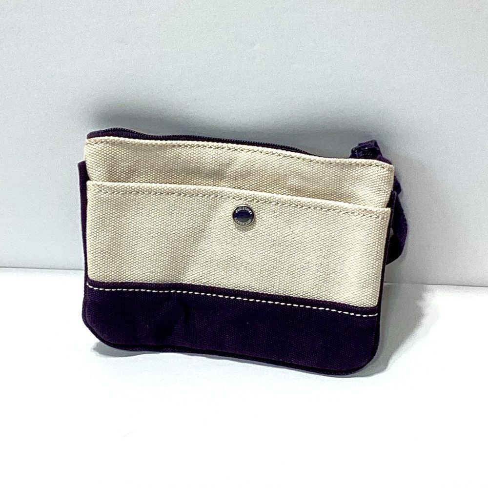 Lands’ End Canvas Clutch Pouch Wallet Wristlet Small